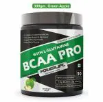 PowerLift BCAA Pro (300 Gm, Green Apple) for Men & Women, with Electrolytes, Glutamine, Muscle Recovery & Endurance BCAA Powder, 7 Grams of Amino Acids, Energy drink for Workout (30 servings)
