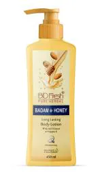 BioFresh Pure Herbal Badam & Honey / Daily moisturizer for dry skin / Nourishing Almonds (450ml)