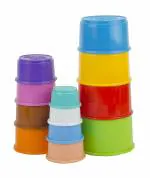 Enorme Build Up Beakers Stacking Educational Building Blocks Toy for Kids - 12 Pcs
