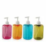 CSM 500ml Soap Dispenser,Shower Lotion, Gel, Conditioner, Liquid Shampoo Pump (Multicolor)(Set of 4)