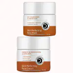 Dermistry Pigmentation Removal Resorcinol Mulberry Ext Skin Perfecting Face Pack Mask and Fairness Face Cream Kojic Acid Niacinamide Blemishes Dark Spots Correction Uneven Tone Melasma Dull Skin Tan Removal All Skin Types