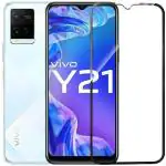 SM Styles Edge To Edge Tempered Glass for Vivo Y21 (Pack of 1)
