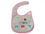 Babies Bloom I Love Mommy Cotton Waterproof Baby Feeding Saliva Bib