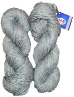 Simi Enterprise Steel Grey Wool Popeye Wool Hank Hand Knitting Wool, Art Craft Soft Fingering Crochet Hook Yarn, Needle Knitting Yarn Thread Dyed, 200 G