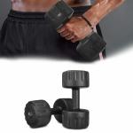 FirstFit Dumbbells Set of 2 (5 Kg Each)| Portable Hand Weights Fixed Rubberized Unisex Dumbbells Home Fitness Equipment for Weight Lifting Toning-Exercise-Training-Lean Muscle Gain (Multi-Color)