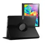 S-Hardline Samsung Galaxy Tab S 10.5 Inch T800 T805 Sm-T800 Sm-T805 Black Leather Shockproof 360 Degree Rotate Flip Cover