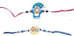 Kavim Kids KARA 22228 Assorted Rakhi Set (Doremon and Best Bro Rakhi)