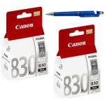 Canon PG 830 Twin Ink Cartridge (PACK OF 2)With 3in1 Multi-Function Mobile Phone Stand