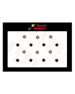 Comet Busters Purple And Lilac Bindi With Gold Beads Border Round Bindi For Women