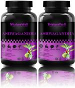 Naturewell Pure Ashwagandha Extract Capsules Veg, 60 Capsules Each (Pack Of 2)