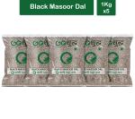 Goshudh Black Masoor Dal 5 kg (1Kg X 5 Pack) Whole Masoor Dal