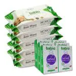 NOVEL Baby Premium Wipes Pack Of 6 With Soap Pack Of 6 (White)