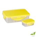 Trueware Tiffinline School Mate Plastic Kids Lunch box Big Box 500 ML & Small 150 ML