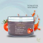Glamroot Tomato Brightening Facial Scrub Gel for Gentle Tan Removal & De-Pigmentation Scrub.