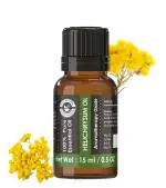 Holy Natural Helichrysum Essential Oil 15ml (with Dropper Plug), Undiluted Therapeutic Grade, Best For Stretch Marks, Scars, Clear Breathing & Burns.