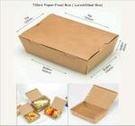 M/S ECO PLUS PACK Disposable Kraft Paper Boxes Paper Containers for Restaurant Food Takeaway Storage Party Hotel Takeout Parcel Reusable Biodegradable (750 ML 25)