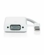 PremiumAV Mini Display Port To VGA Female Adapter For MAC Gaming Adapter (Whitw, For Mac OS)