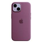 Ziome Fashion Silicone Soft Buttons,Flexible Edge,Semi Hard Shell OG Silk Smooth Feel Skin TPU Cover (Velvet Lining Protection Back Panel) Solid Liquid Silicone Case for iPhone 13 (Pink)