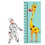 WENS Multicolor Vinyl Cartoon Height Measurement Removable Wall Sticker 150 x 61 cm