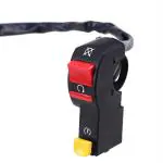 AllExtreme Universal Motorcycle Handlebar Switch 7,8 inch Horn Turn Signal Light Start Control on off Push Button Compatible with Motorcycle Sport Dirt Electric Bike, ATV, UTV (Black, 1 Pc)