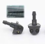 Caromatic Wiper Nozzle Set For Old Swift/Wagon R (Set Of 2) Black Color Oe Quality