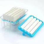 ROMJ Eco-Friendly Soap Box with Drainage Design - Durable and Stylish Storage Container for Bar Soap, Travel-Friendly and Perfect for Bathroom Organization