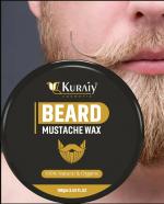 KURAIY NEW Beard Wax Professional Styling For High Gloss, High Hold, Healthy Beard Hair Wax (100 g)