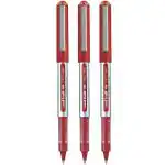 Uni-ball UB 150 Eye Roller Pens Blister, 0.5 mm Tip, Red Ink, Pack of 3