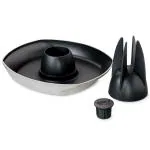 Weber Black Stainless Steel Style Poultry Infusion Roaster 25.1 x 11.1 x 21.3 cm