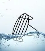 Bloomax Alloy Steel Flower pot stand, Gamla stand, Plant or Flower stand for balcony, for indoor and Outdoor plants (Black Round Stand Pack Of - 6)