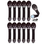 Kids Station Made in India Furniture Safety Locks for Kids, Child Safety Locks for Drawer, Cabinet, Cupboard, Baby Proofing Product, Strong Adhesive Safety Lock (Pack of 12, Brown)