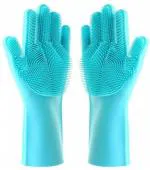 Fulkiza Silicon Gloves Wet And Dry Glove (Free Size)