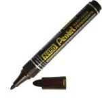 Pentel N450 Xtra Large Permanent Marker | Medium Bullet Tip | Quick-Drying and Good Water Resistance | Ink Colour - Coco Brown | Pack of 20