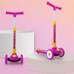 NHR Smart Kick Scooter With Adjustable Height And Foldable Scooter for Kids 2+ Years , Scooter for Kids , Scooter , Scooty , Kids Scooter (Capacity 20Kg | Pink)