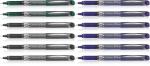 Pilot Hi-Tecpoint V7 Grip Fine Point Liquid Ink Pen | Tip Size - 0.7 MM | Dimpled Rubber Grip with Unique Dimple Tip Technology | Ink Colour - 6 Blue, 4 Black and 2 Green | Pack of 12
