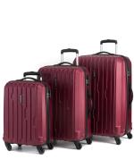 Galisto Red Polycarbonate Suitcase 60 L Set of 3