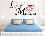 Lanstick Multicolor Love Making Quotes Self Adhesive Wall Sticker 24 inch