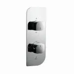 JAQUAR ALIVE Series Normal Flow Concealed Fitting 3 WAY DIVERTER (Chrome), ALI-85683K | Compulsory Accessory ALD-CHR-683 | Wall Mounted, Knob Selector No Button