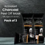 Glamveda Activated Charcoal Peel Off Mask Pack Of 3 180gm