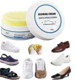 PG HOME PRODUCTS White Shoe Cleaning Cream, Practical Shoe Cleaning Kit - Shoe Cream with Sponge, Shoes Whitening Cleansing, Stain Remover Cleansing Cream for Shoe, No-Wash, for Leather Shoes-1PC