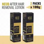 NEUD After Hair Removal Lotion for Skin Care in Men & Women - 2 Pack (100 gm)