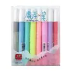 KANBI 8 Colors Doodle Pen Children's Colorful Marker Pen Magical Water Painting Floating Ink Pen Easy-to-Wipe Dry Erase Whiteboared Pen Doodle Water Floating Pen, Water Writing Mat Doodle Pen