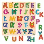 Webby Wooden 3D Capital Alphabets Montessori Educational Pre-School Kids Puzzle Set