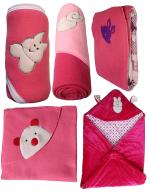 My Newborn Baby Fleece Blanket Gift Set, Hot Pink