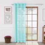 Story@Home SERENE 9 ft POLYESTER Long Door Curtain, Designer Curtains For Living Room , SKY BLUE - Pack Of 1