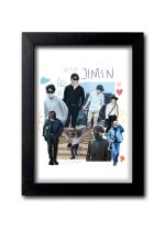 Blue Nexus Jimin Park Jimin BTS theme Wall Poster with Wall Frame Room Art Painting Collection A4 size 10x13