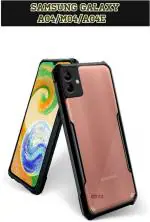 XOVO Back Cover for Samsung Galaxy F04, Samsung Galaxy A04E, Samsung Galaxy M29 (Transparent, Dual Protection, Pack of 1)