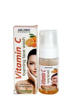 Amonex Lemon Vitamin C Foaming Face Wash for Skin Brightening, 100ml (Pack of 1)