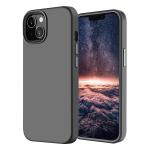 M Cart Charcoal Grey Silicone Back Cover Case For Apple Iphone 13