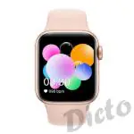 Dicto X9 S8 Series Smart Watch Sleep Monitor, Distance Tracker, Calendaring, Sedentary Reminder, Text Messaging, Pedometer, Calorie Tracker, Heart Rate Monitor Smartwatch (Black)